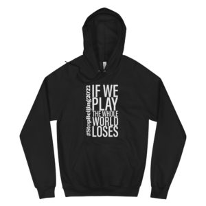 Large Font Tagline Unisex Fleece Hoodie